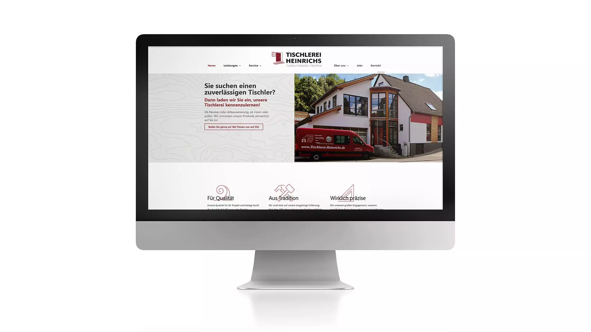 Handwerker Webseite: Tischlerei Heinrichs